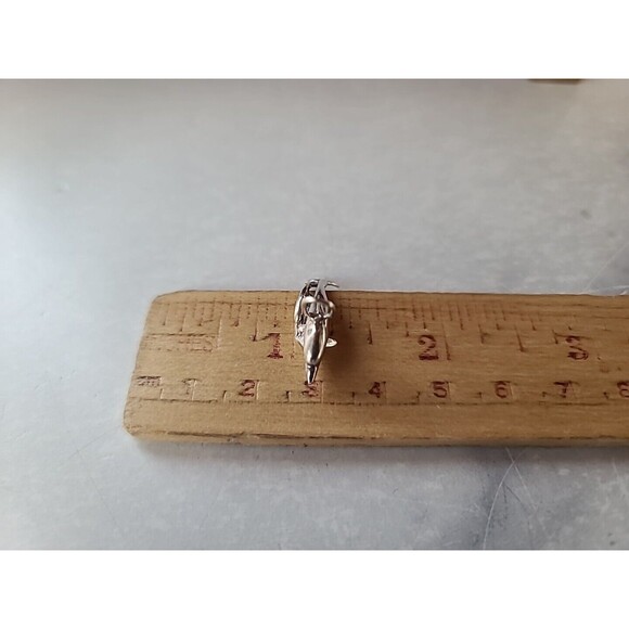 925 Sterling Silver Dolphin Pendant Vintage - Picture 10 of 10